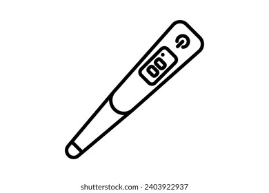 thermometer icon. icon related with energy and technological development . line icon style. Simple vector design editable