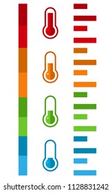 Thermometer icon set