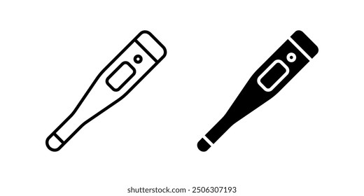 Thermometer icon set. Digital thermometer Symbol. Temperature sign. for mobile concept and web design. vector illustration on white background
