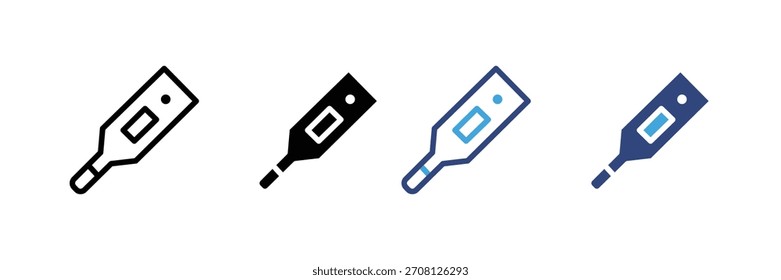 Thermometer icon set. vector illustration