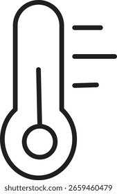 Icono del termómetro que muestra la temperatura decreciente, la indicación del frío del Clima para los pronósticos y los App de la interfaz de usuario con el fondo transparente