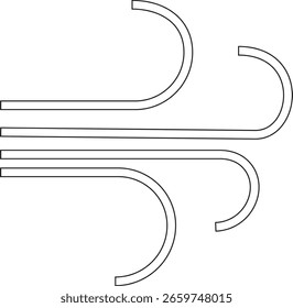 Thermometer icon showing decreasing temperature, weather cold indication for forecasts and UI apps with transparent background