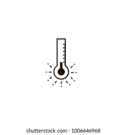thermometer icon. sign design