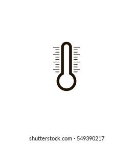 thermometer icon. sign design