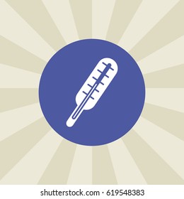 thermometer icon. sign design. background