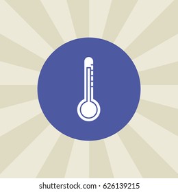 thermometer icon. sign design. background