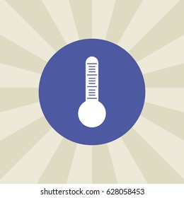 thermometer icon. sign design. background