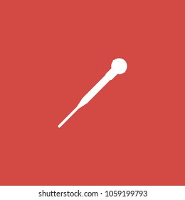 thermometer icon. sign design. red background