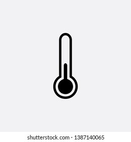 thermometer icon sign signifier vector