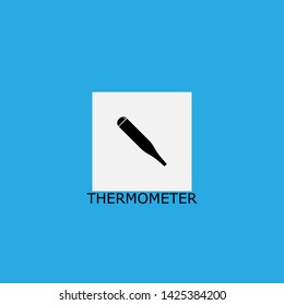 thermometer icon sign signifier vector