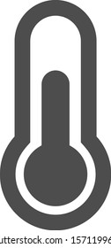 Thermometer icon or sign and Thermometer symbol vector