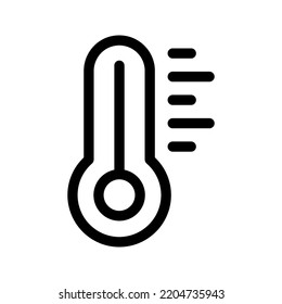 Thermometer icon. thermometer sign in trendy flat design. vector illustration