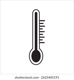 Thermometer icon. thermometer sign in trendy flat design. vector illustration onwhite background