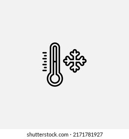 Thermometer icon sign vector,Symbol, logo illustration for web and mobile