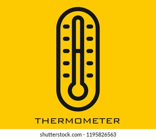 Thermometer icon signs