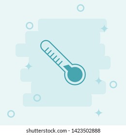 Thermometer Icon. Simple icon, blue colored icon illustration.