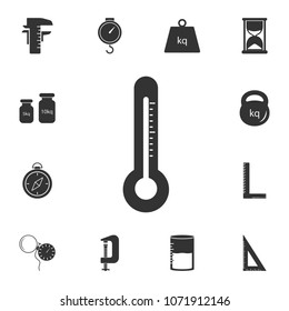 thermometer icon. Simple element illustration. thermometer symbol design from Measuring collection set. Can be used in web and mobile on white background