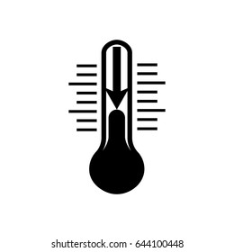 Thermometer Icon. Simple Sign Of Temperature on the white background