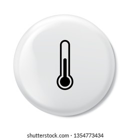 thermometer  icon simple - Vector
