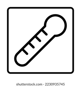thermometer Icon. Social media sign icons. Vector illustration isolated for graphic, web design, apps and websites