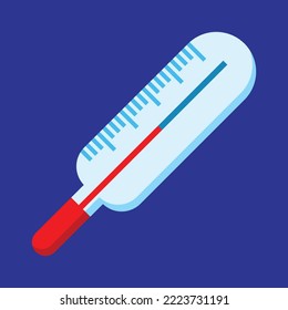 Thermometer icon. Subtable to place on hospital, medical, etc.