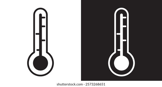 The thermometer icon. Thermometer symbol. Vector illustration 1176