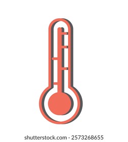 The thermometer icon. Thermometer symbol. Vector illustration 1176