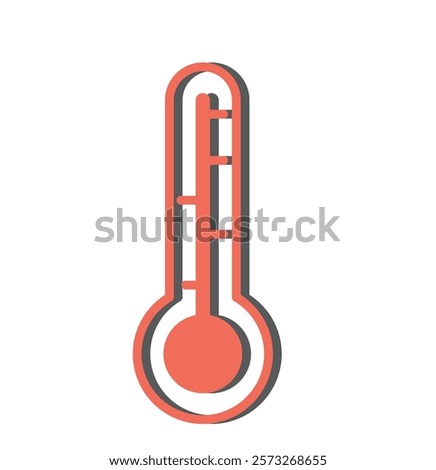 The thermometer icon. Thermometer symbol. Vector illustration 1176