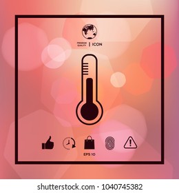 Thermometer icon. symbol