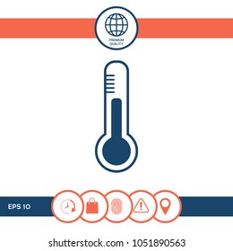 Thermometer icon. symbol