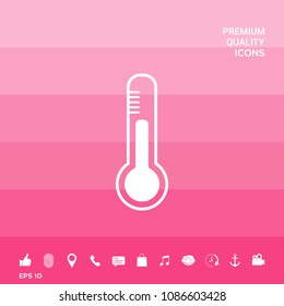 Thermometer icon. symbol