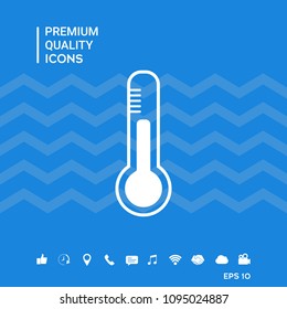 Thermometer icon. symbol