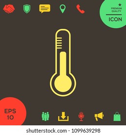Thermometer icon. symbol