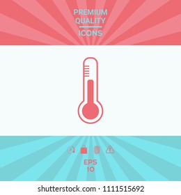 Thermometer icon. symbol