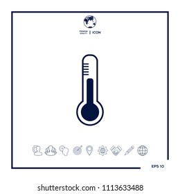 Thermometer icon. symbol