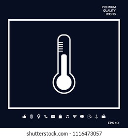 Thermometer icon. symbol
