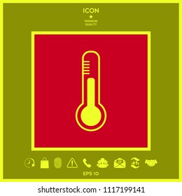 Thermometer icon. symbol