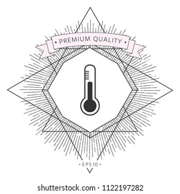 Thermometer icon. symbol