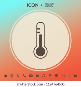 Thermometer icon. symbol
