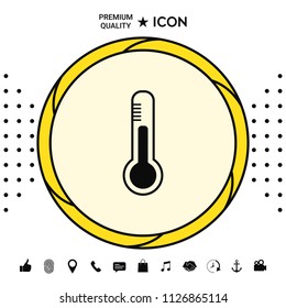 Thermometer icon. symbol