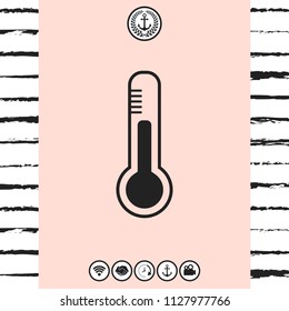 Thermometer icon. symbol