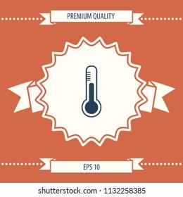 Thermometer icon. symbol