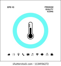 Thermometer icon. symbol