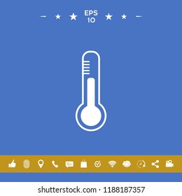 Thermometer icon. symbol symbol