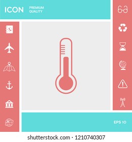 Thermometer icon. symbol