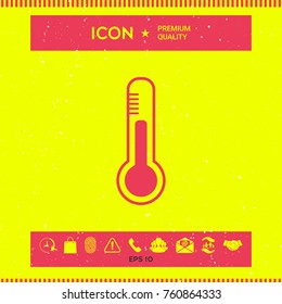 Thermometer icon symbol