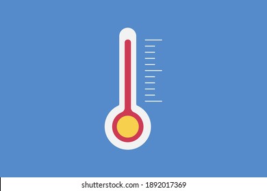 Símbolo de icono termómetro estilo plano