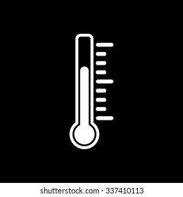The thermometer icon. Thermometer symbol. Flat Vector illustration