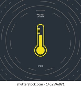 Thermometer icon symbol. Graphic elements for your design