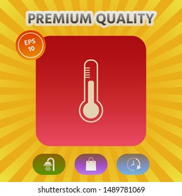 Thermometer icon symbol. Graphic elements for your design